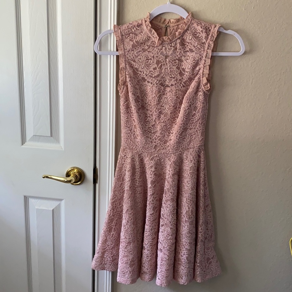 Blush “lace” dress - Formal - Size 0